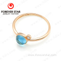 Blue Topaz Ring Simple 18k Gold Ring Designs